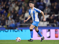 Pablo Vazquez of RC Deportivo de La Coruna is in action during the LaLiga Hypermotion match between RC Deportivo de La Coruna and SD Eibar a...