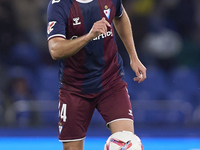 Alvaro Carrillo of SD Eibar is in action during the LaLiga Hypermotion match between RC Deportivo de La Coruna and SD Eibar at Abanca Riazor...