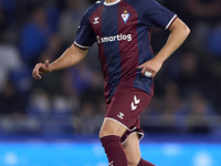 Alvaro Carrillo of SD Eibar is in action during the LaLiga Hypermotion match between RC Deportivo de La Coruna and SD Eibar at Abanca Riazor...