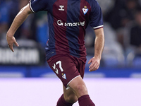 Xeber Alkain of SD Eibar is in action during the LaLiga Hypermotion match between RC Deportivo de La Coruna and SD Eibar at Abanca Riazor St...