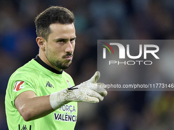 Helton Leite of RC Deportivo de La Coruna reacts during the LaLiga Hypermotion match between RC Deportivo de La Coruna and SD Eibar at Abanc...