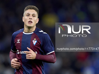 Jose Corpas of SD Eibar looks on during the LaLiga Hypermotion match between RC Deportivo de La Coruna and SD Eibar at Abanca Riazor Stadium...