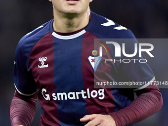 Jose Corpas of SD Eibar looks on during the LaLiga Hypermotion match between RC Deportivo de La Coruna and SD Eibar at Abanca Riazor Stadium...