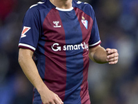 Ander Madariaga of SD Eibar reacts during the LaLiga Hypermotion match between RC Deportivo de La Coruna and SD Eibar at Abanca Riazor Stadi...