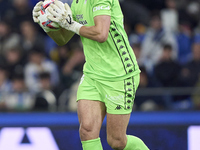 Helton Leite of RC Deportivo de La Coruna is in action during the LaLiga Hypermotion match between RC Deportivo de La Coruna and SD Eibar at...