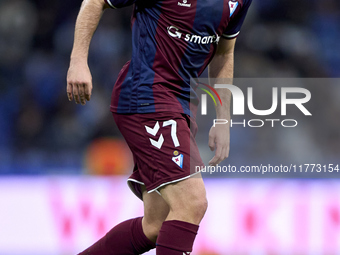 Xeber Alkain of SD Eibar is in action during the LaLiga Hypermotion match between RC Deportivo de La Coruna and SD Eibar at Abanca Riazor St...