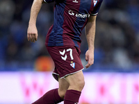 Xeber Alkain of SD Eibar is in action during the LaLiga Hypermotion match between RC Deportivo de La Coruna and SD Eibar at Abanca Riazor St...