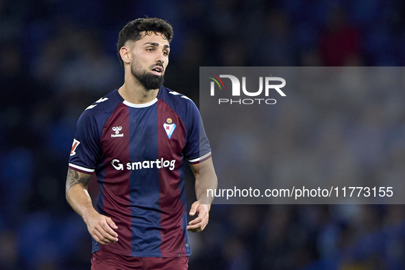 Peru Nolaskoain of SD Eibar reacts during the LaLiga Hypermotion match between RC Deportivo de La Coruna and SD Eibar at Abanca Riazor Stadi...