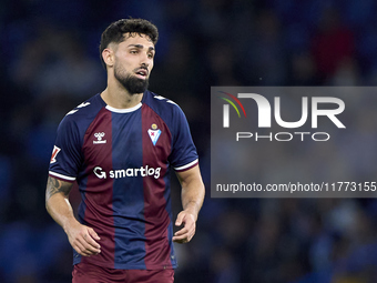 Peru Nolaskoain of SD Eibar reacts during the LaLiga Hypermotion match between RC Deportivo de La Coruna and SD Eibar at Abanca Riazor Stadi...