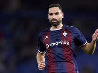 Antonio Puertas of SD Eibar reacts during the LaLiga Hypermotion match between RC Deportivo de La Coruna and SD Eibar at Abanca Riazor Stadi...