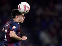 Xeber Alkain of SD Eibar heads the ball during the LaLiga Hypermotion match between RC Deportivo de La Coruna and SD Eibar at Abanca Riazor...