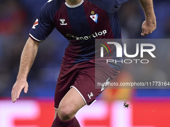 Xeber Alkain of SD Eibar is in action during the LaLiga Hypermotion match between RC Deportivo de La Coruna and SD Eibar at Abanca Riazor St...