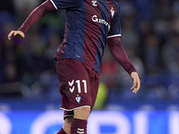 Jorge Pascual of SD Eibar plays during the LaLiga Hypermotion match between RC Deportivo de La Coruna and SD Eibar at Abanca Riazor Stadium...