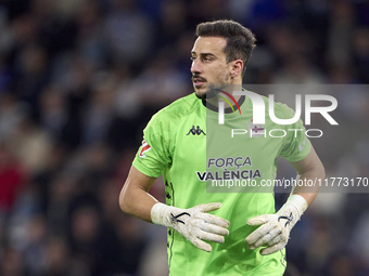 Helton Leite of RC Deportivo de La Coruna looks on during the LaLiga Hypermotion match between RC Deportivo de La Coruna and SD Eibar at Aba...