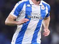 Pablo Vazquez of RC Deportivo de La Coruna looks on during the LaLiga Hypermotion match between RC Deportivo de La Coruna and SD Eibar at Ab...