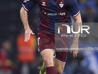 Xeber Alkain of SD Eibar is in action during the LaLiga Hypermotion match between RC Deportivo de La Coruna and SD Eibar at Abanca Riazor St...