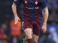 Xeber Alkain of SD Eibar is in action during the LaLiga Hypermotion match between RC Deportivo de La Coruna and SD Eibar at Abanca Riazor St...