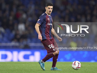 Sergio Alvarez of SD Eibar plays during the LaLiga Hypermotion match between RC Deportivo de La Coruna and SD Eibar at Abanca Riazor Stadium...