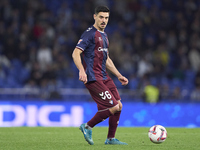 Sergio Alvarez of SD Eibar plays during the LaLiga Hypermotion match between RC Deportivo de La Coruna and SD Eibar at Abanca Riazor Stadium...