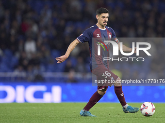 Sergio Alvarez of SD Eibar plays during the LaLiga Hypermotion match between RC Deportivo de La Coruna and SD Eibar at Abanca Riazor Stadium...