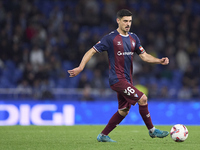 Sergio Alvarez of SD Eibar plays during the LaLiga Hypermotion match between RC Deportivo de La Coruna and SD Eibar at Abanca Riazor Stadium...