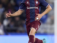 Alvaro Carrillo of SD Eibar is in action during the LaLiga Hypermotion match between RC Deportivo de La Coruna and SD Eibar at Abanca Riazor...