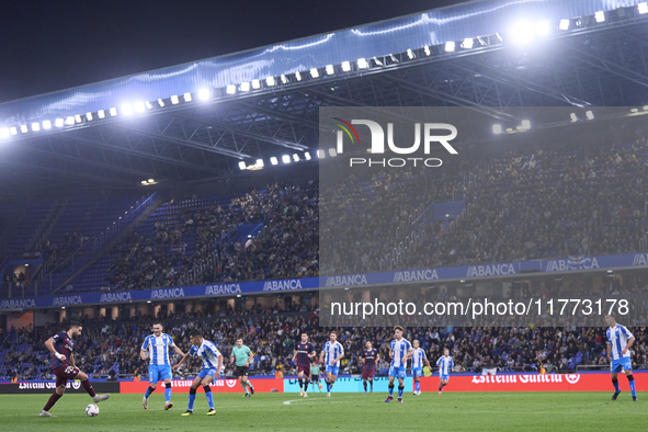 Antonio Puertas of SD Eibar is in action during the LaLiga Hypermotion match between RC Deportivo de La Coruna and SD Eibar at Abanca Riazor...