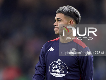 Juan Gauto of RC Deportivo de La Coruna looks on before the LaLiga Hypermotion match between RC Deportivo de La Coruna and SD Eibar at Abanc...