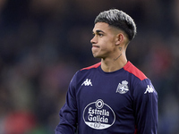 Juan Gauto of RC Deportivo de La Coruna looks on before the LaLiga Hypermotion match between RC Deportivo de La Coruna and SD Eibar at Abanc...