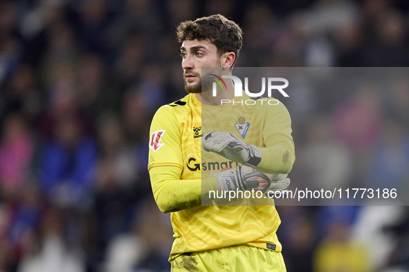 Jonmi Magumagoitia of SD Eibar reacts during the LaLiga Hypermotion match between RC Deportivo de La Coruna and SD Eibar at Abanca Riazor St...