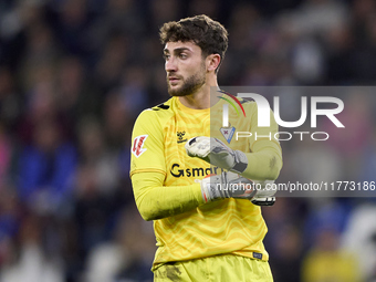 Jonmi Magumagoitia of SD Eibar reacts during the LaLiga Hypermotion match between RC Deportivo de La Coruna and SD Eibar at Abanca Riazor St...