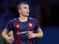 Hodei Arrillaga of SD Eibar looks on during the LaLiga Hypermotion match between RC Deportivo de La Coruna and SD Eibar at Abanca Riazor Sta...