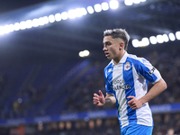 Yeremay Hernandez of RC Deportivo de La Coruna looks on during the LaLiga Hypermotion match between RC Deportivo de La Coruna and SD Eibar a...