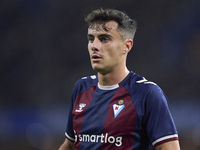 Ander Madariaga of SD Eibar looks on during the LaLiga Hypermotion match between RC Deportivo de La Coruna and SD Eibar at Abanca Riazor Sta...