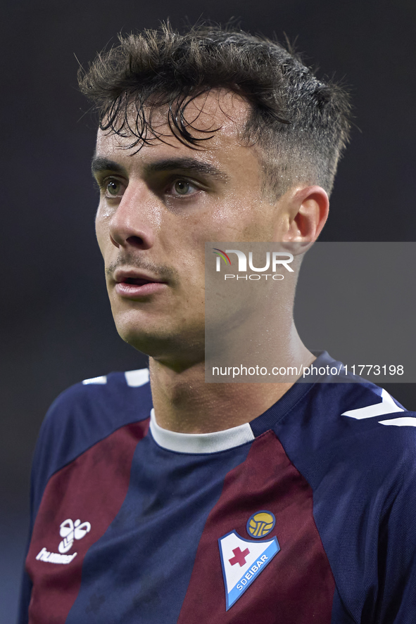 Ander Madariaga of SD Eibar looks on during the LaLiga Hypermotion match between RC Deportivo de La Coruna and SD Eibar at Abanca Riazor Sta...