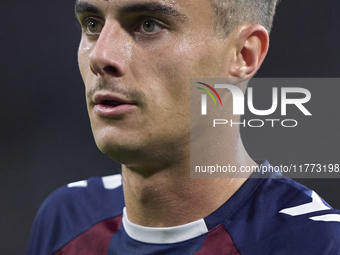 Ander Madariaga of SD Eibar looks on during the LaLiga Hypermotion match between RC Deportivo de La Coruna and SD Eibar at Abanca Riazor Sta...