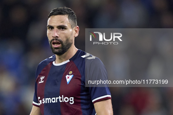 Antonio Puertas of SD Eibar looks on during the LaLiga Hypermotion match between RC Deportivo de La Coruna and SD Eibar at Abanca Riazor Sta...