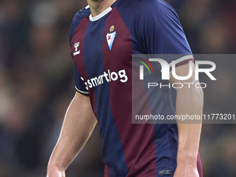 Hodei Arrillaga of SD Eibar looks on during the LaLiga Hypermotion match between RC Deportivo de La Coruna and SD Eibar at Abanca Riazor Sta...