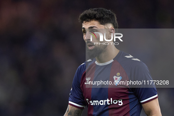 Peru Nolaskoain of SD Eibar looks on during the LaLiga Hypermotion match between RC Deportivo de La Coruna and SD Eibar at Abanca Riazor Sta...