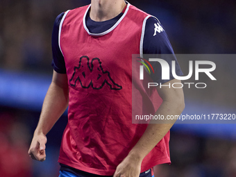 Charlie Patino of RC Deportivo de La Coruna warms up during the LaLiga Hypermotion match between RC Deportivo de La Coruna and SD Eibar at A...