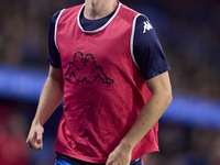 Charlie Patino of RC Deportivo de La Coruna warms up during the LaLiga Hypermotion match between RC Deportivo de La Coruna and SD Eibar at A...