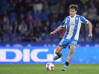 Alex Petxarroman of RC Deportivo de La Coruna is in action during the LaLiga Hypermotion match between RC Deportivo de La Coruna and SD Eiba...