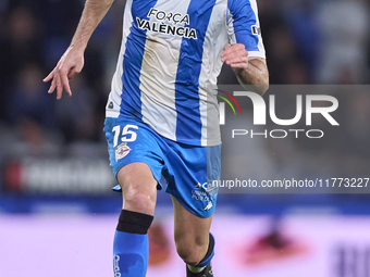 Pablo Vazquez of RC Deportivo de La Coruna is in action during the LaLiga Hypermotion match between RC Deportivo de La Coruna and SD Eibar a...