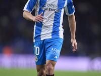 Yeremay Hernandez of RC Deportivo de La Coruna is in action during the LaLiga Hypermotion match between RC Deportivo de La Coruna and SD Eib...