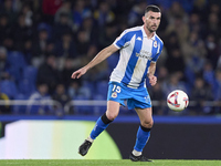 Pablo Vazquez of RC Deportivo de La Coruna is in action during the LaLiga Hypermotion match between RC Deportivo de La Coruna and SD Eibar a...