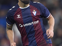 Diego Villares of RC Deportivo de La Coruna plays during the LaLiga Hypermotion match between RC Deportivo de La Coruna and SD Eibar at Aban...