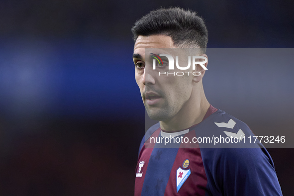 Peru Nolaskoain of SD Eibar looks on during the LaLiga Hypermotion match between RC Deportivo de La Coruna and SD Eibar at Abanca Riazor Sta...