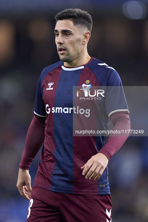 Martin Merquelanz of SD Eibar looks on during the LaLiga Hypermotion match between RC Deportivo de La Coruna and SD Eibar at Abanca Riazor S...