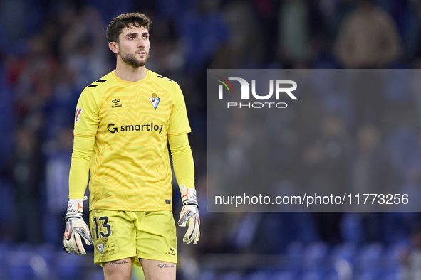 Jonmi Magumagoitia of SD Eibar reacts during the LaLiga Hypermotion match between RC Deportivo de La Coruna and SD Eibar at Abanca Riazor St...