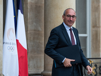 Paul Christophe, Minister of Solidarity and Equal Opportunities, is at the Elysee for the Council of Ministers in Paris, France, on November...